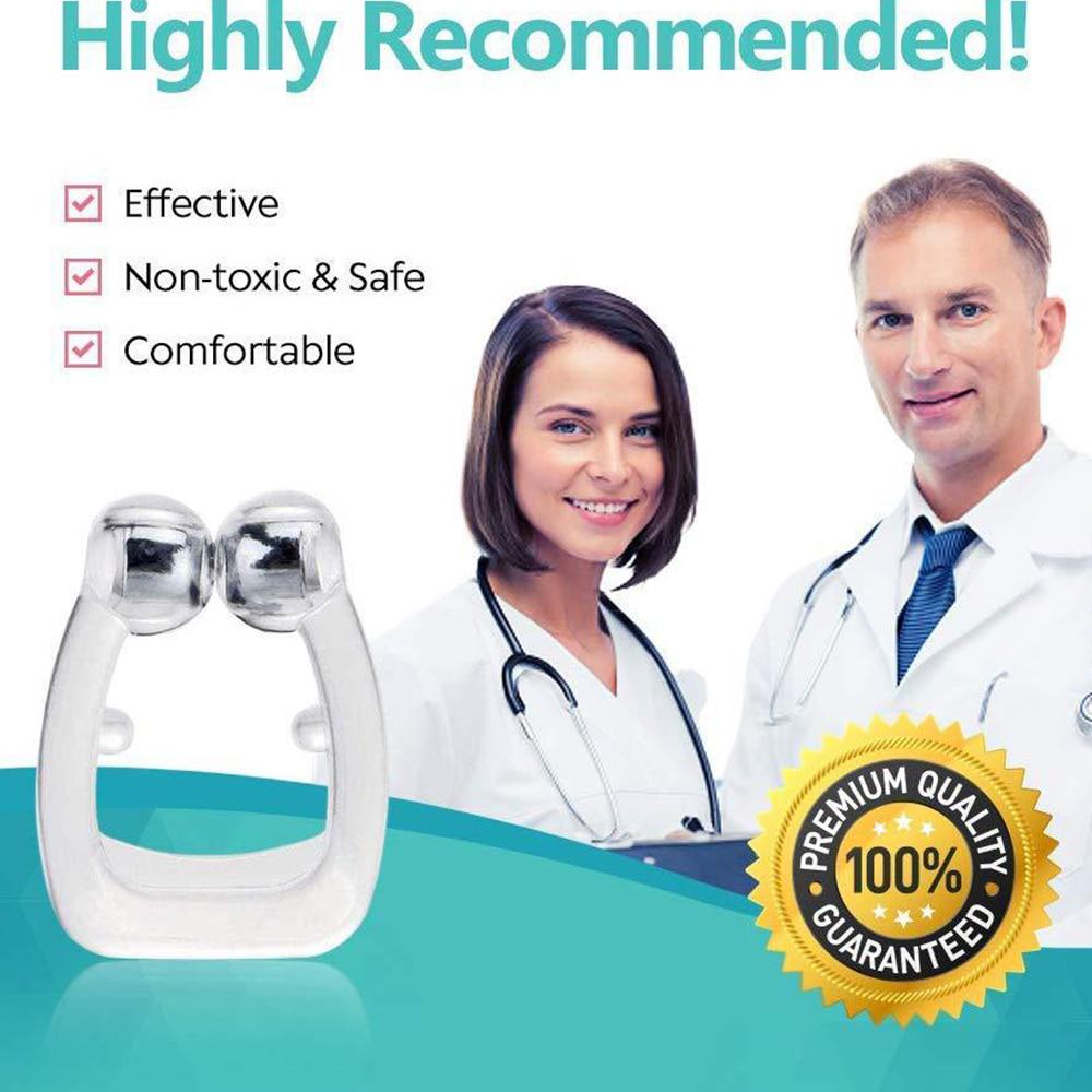 Силиконовый магнитный зажим для носа против храпа