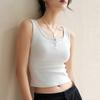 Niche Threaded Short Top with Summer Inner Sleeveless Korean Style Suspender Sexy Vest Women Ins