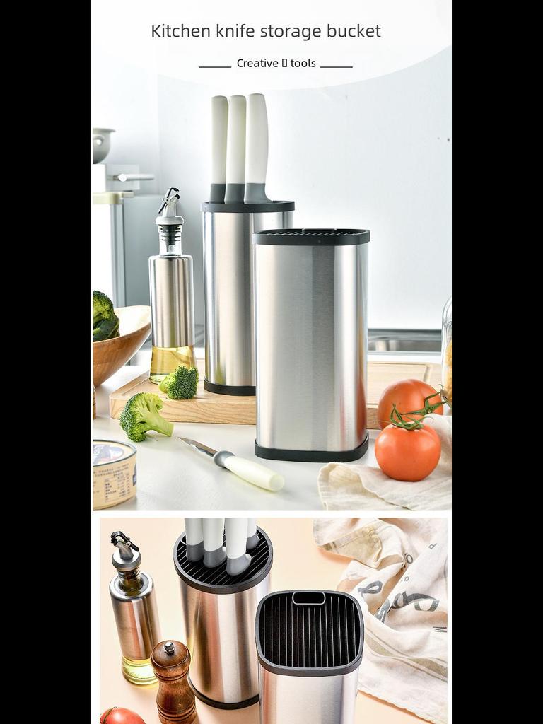 Многофункциональный держатель для хранения кухонных ножей из нержавеющей стали