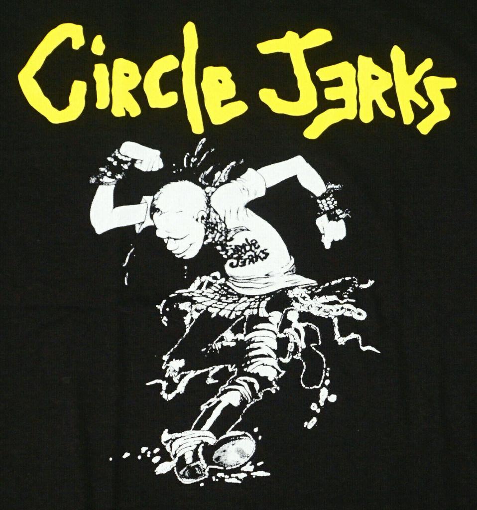 Винтажная футболка Circle Jerks Punk Rock Хлопок Черный S-234XL Унисекс CM306