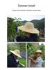 Farmer's Wide Brim Sun Hat: Outdoor Travel, Summer Protection, Tea Picking, Coolie Fishing Hat
