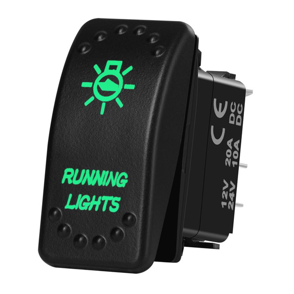 12V 20A Boat Car Rocker Switch ON OFF / ON OFF ON Toggle Switch Green Led Bar Anchor Flood Light for ARB CARLING NARVA 4x4 Truck Battery Switches5