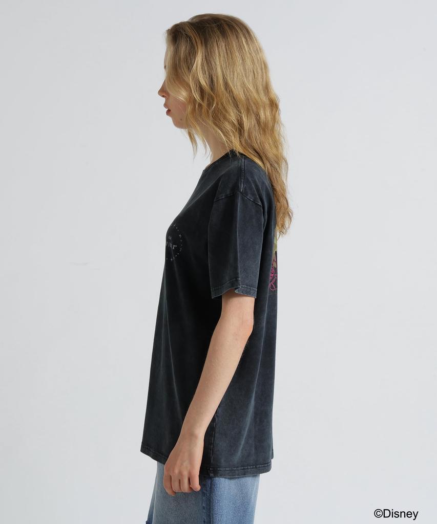 AVIREX Коллекция FANTASIA MICKEY MOUSE ФОЛЬГИРОВАННЫЙ ПРИНТ ЖЕНСКАЯ F 410 Угольная ФУТБОЛКА Женская 783-5235616