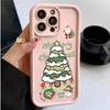Чехол для телефона с принтом рождественской елки для iPhone 16 15 14 13 12 11 Pro Max X XR XS Max SE2 8 7Plus Ударопрочный силиконовый задний чехол
