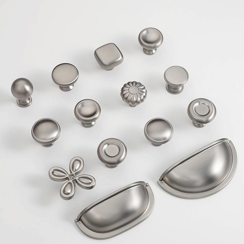 Nickel Brushed Cupboard Cabinet Pulls Modern Kitchen Drawer Knobs for Easy Access and Style