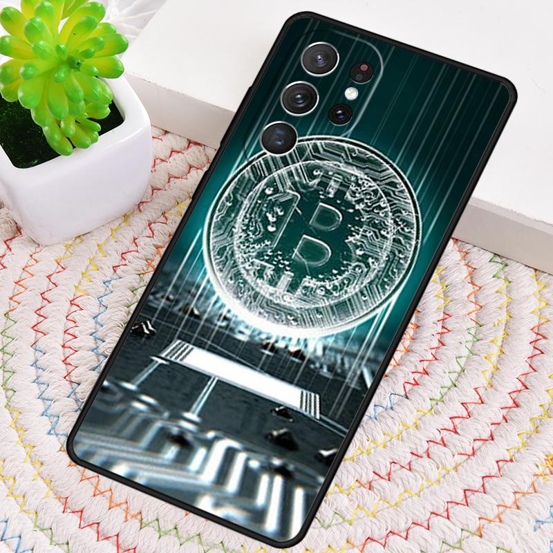 Мягкий чехол для телефона Bitcoin BTC для Samsung Galaxy note 10 pro S26 Ultra S23 S24 FE S25 S21 S22 PLUS ударопрочный