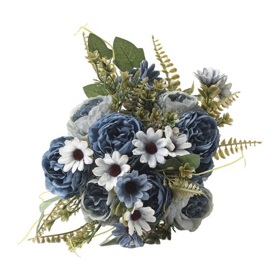 Букеты из искусственных цветов, искусственные ромашки, пионы, букеты, искусственные цветы, центральные украшения для стола, цветочные композиции для дома, свадебные украшения для отеля