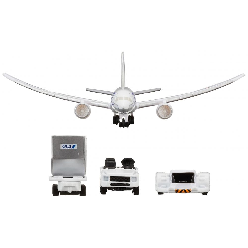 TAKARA TOMY "Tomica Gift 787 Airport Set ANA" Мини-машинка для мальчиков от 3 лет и старше. Соответствует стандартам безопасности игрушек и имеет сертификат ST Mark TOMICA