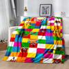 Number Blocks Adventure Flannel Blanket-Soft and Suitable for Sofas,Beds,Offices,Travel,All Seasons,Great Gift for Holidays and Birthdays.