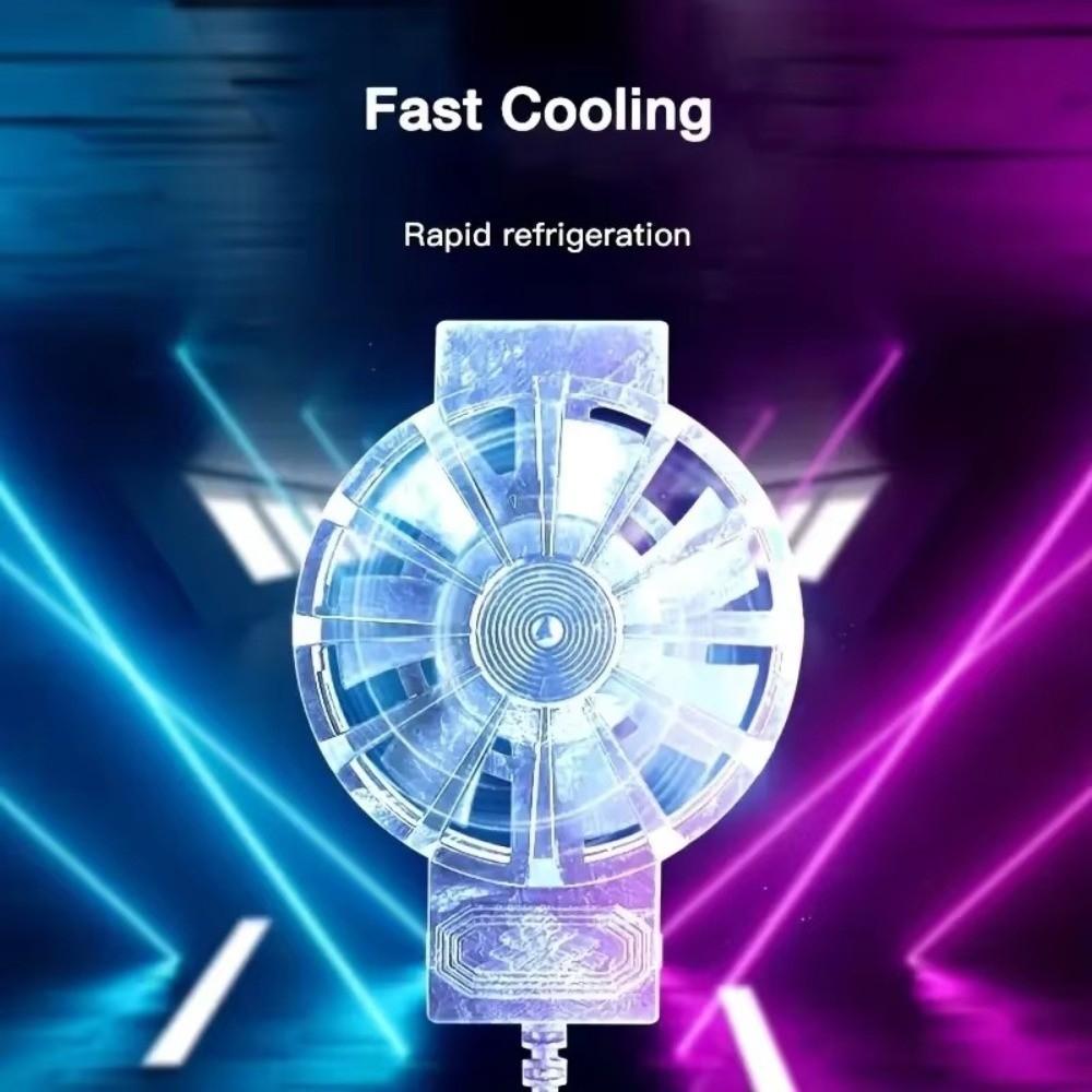 Mute Portable Phone Cooler Air-Cooled Mini Cooling Fan Phone Cooling Fan for Gaming Enthusiasts
