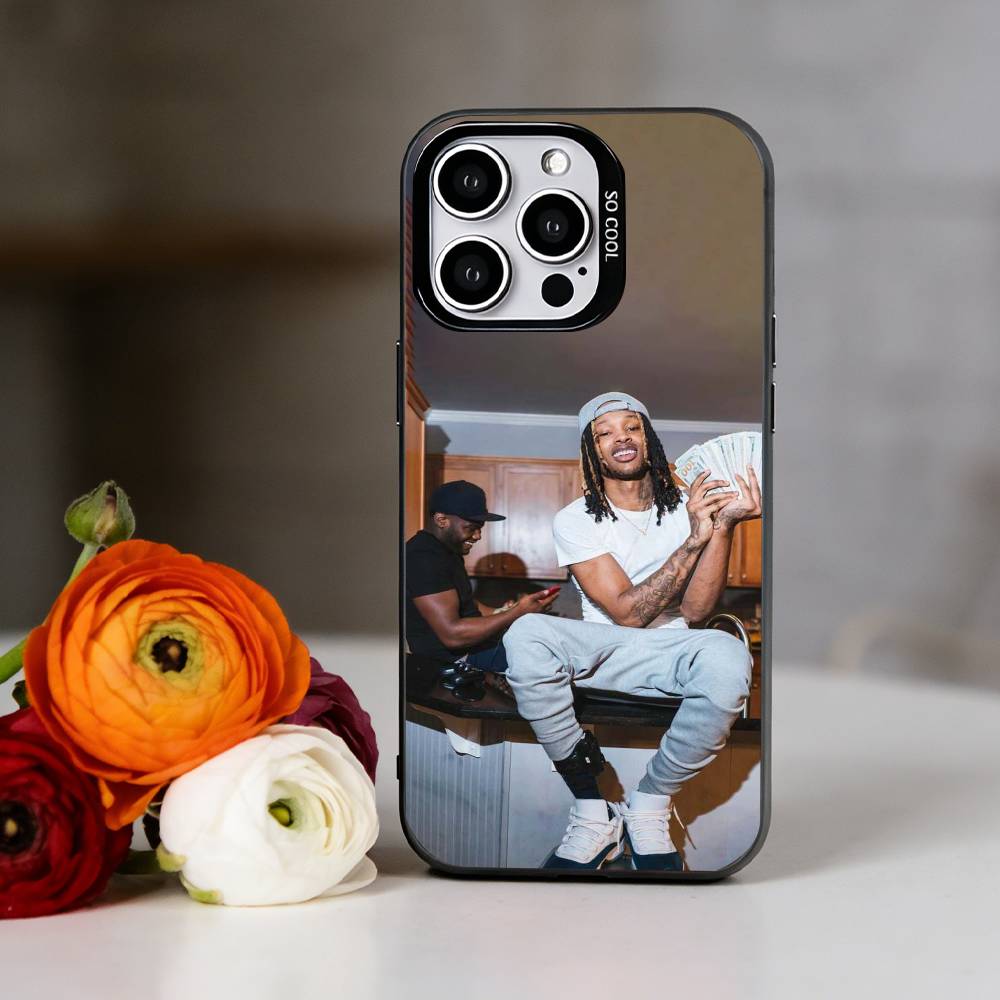 Чехол для телефона рэпера K-King Von для iPhone 17,16,15,14,13,12,11 Plus,Pro Max,XS,Разноцветная Серебристо-Черная Защитная Крышка