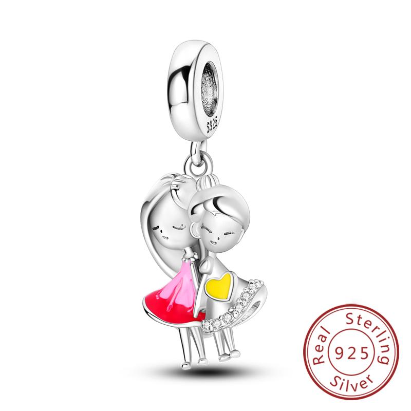 925 Silver Charms Beads for Bracelet Necklace Women Jewelry Gift Fit Boy Girl Mother Pendant