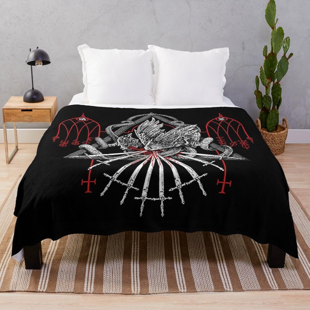 Goatwhore Angels Hung Throw Blanket