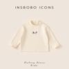 Insbobo Kidsren's Tops Autumn and Winter Girls' Long-Sleeved T-Shirts 2025 Winter New Style Boys' Half Turtleneck Bottoming Shirts Trendy