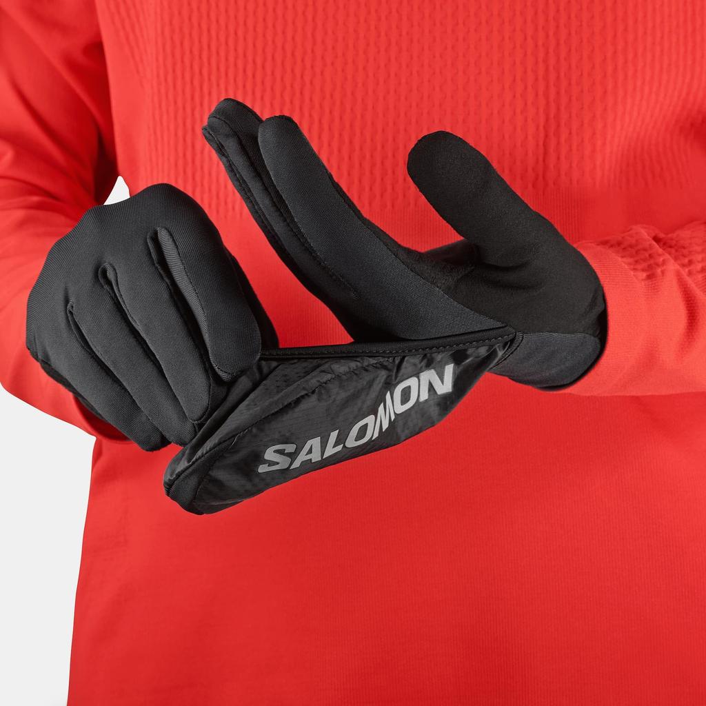 SALOMON Fast Wing Winter Gloves Unisex Deep Black Large Mittens