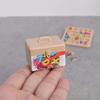 Miniature Dollhouse Letter & Number Block Set Simulation Model Math Bricks Puzzle Sorting Small Ornament Toys for Children