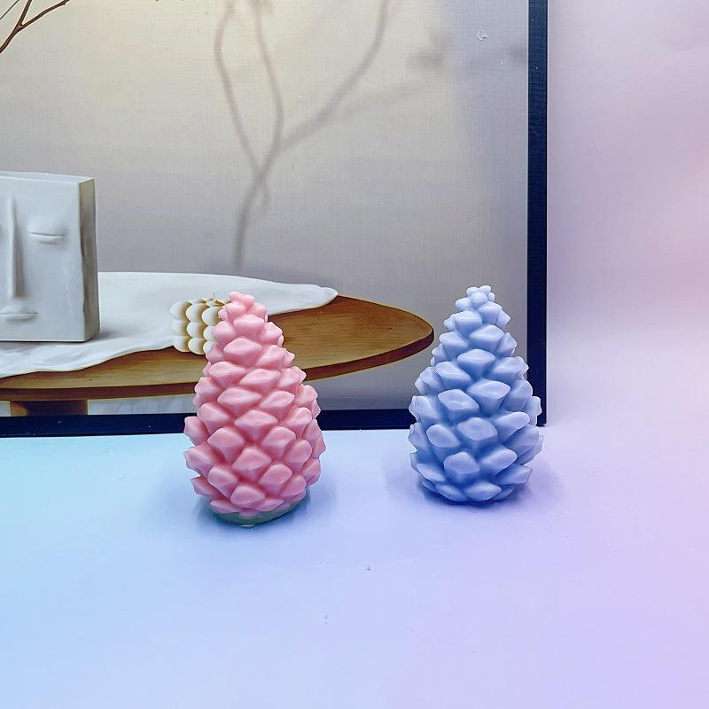 3D Свеча-шишка Силиконовая Форма DIY Рождественское Украшение Поделки Подарочные Инструменты для Изготовления Мыла Гипса Смолы Формы для Заливки Декор для Дома