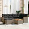VidaXL Garden Lounge Set with Cushions 7 Pcs, Patio Sofas, Patio Furniture Set, Outdoor Furniture, Grey 3258588