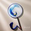 Suzhou Double Sided Embroidery Circular Fan Handmade Silk Fan Chinese Ancient Style Silk Fan National Style Characteristic Souvenir for Foreigners
