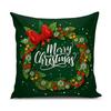 Decorative Printed Merry Christmas Theme Cushion Cover Xmas Decorations for Sofa Living Room Set of 5 12 x 12 inch Multi