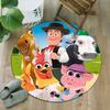 1pc La Granja de Zenon Print Round Carpet Chair Round Carpet Suitable for Bedroom Living Room Home Decorative Carpet