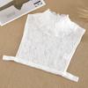Women Fake Collar Half Shirt Ladies Shirt Fake False Collar For Women Black Woman Detachable Collar Lace Lapel Faux Col Tie