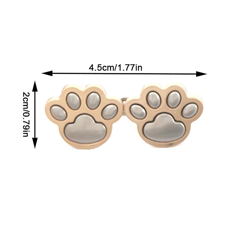 Регулируемый джинсовый пояс с пуговицами в форме булавки в форме милой кошачьей лапы, затягиватель талии, мгновенная джинсовая пуговица для джинсовых брюк, шитье не требуется