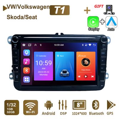 8-дюймовый Android автомобильный радиоприемник для Volkswagen VW Passat Touran Polo Golf Tiguan Skoda Seat Carplay мультимедийный плеер GPS Авторадио 1+32 ГБ