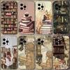 Чехол для телефона "Девочка, читающая на книжной полке" для iPhone 15,14,13,12,11 Plus,Pro,Max,XR,XS,X,7,8 Plus,SE,Mini Прозрачный мягкий чехол