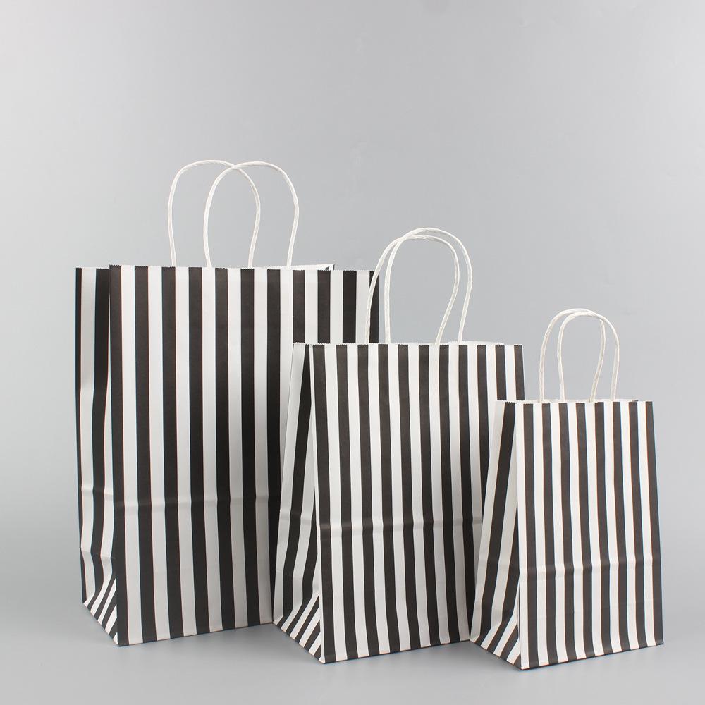 Большой подарочный пакет на Рождество в горошек - Портативный крафт-бумажный