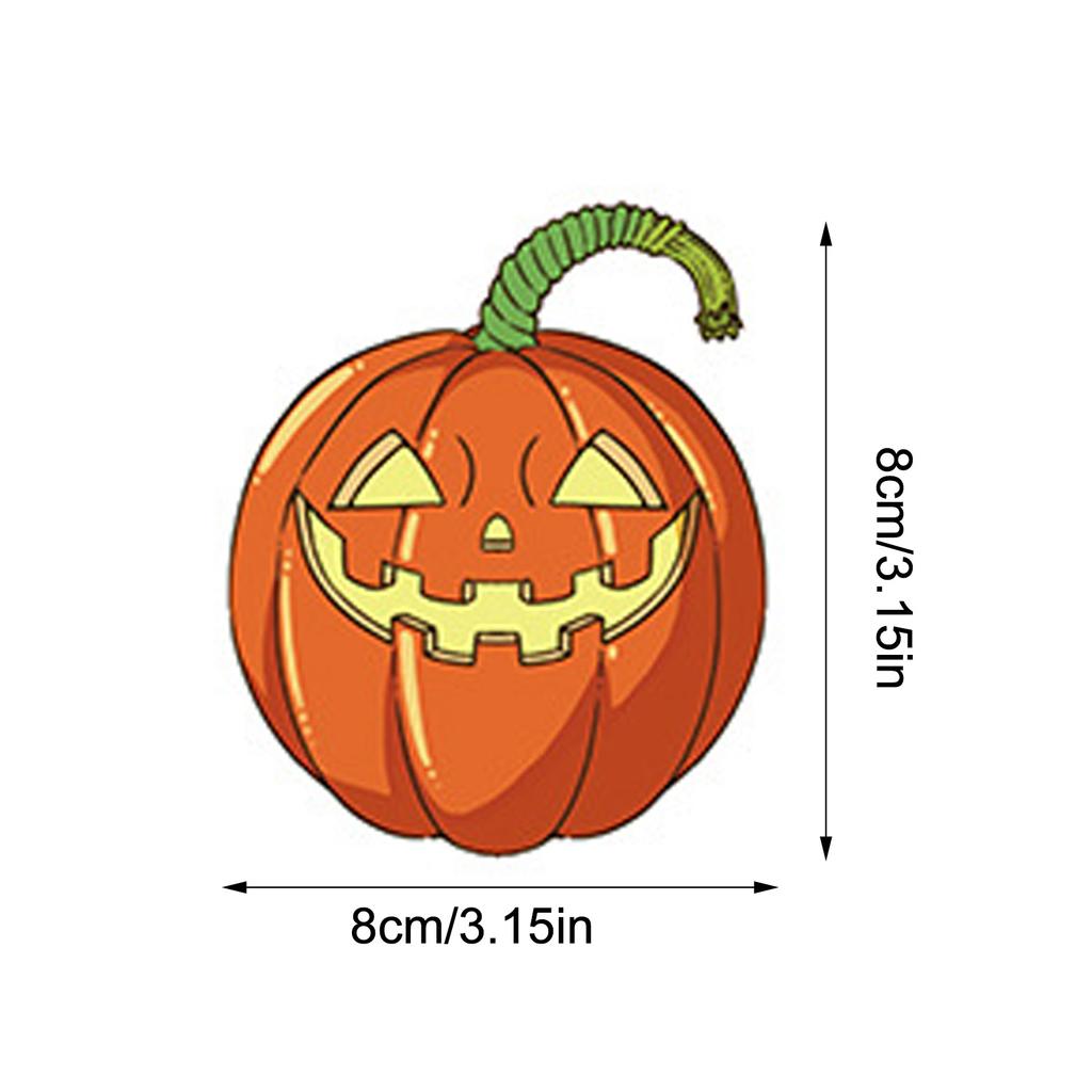 Outdoor Halloween Sticker 50 Pcs Stickers, Gothic Style Waterproof Spooky Pumpkin Bat Ghost Witch Holiday Gifts for Kids Teens Adults