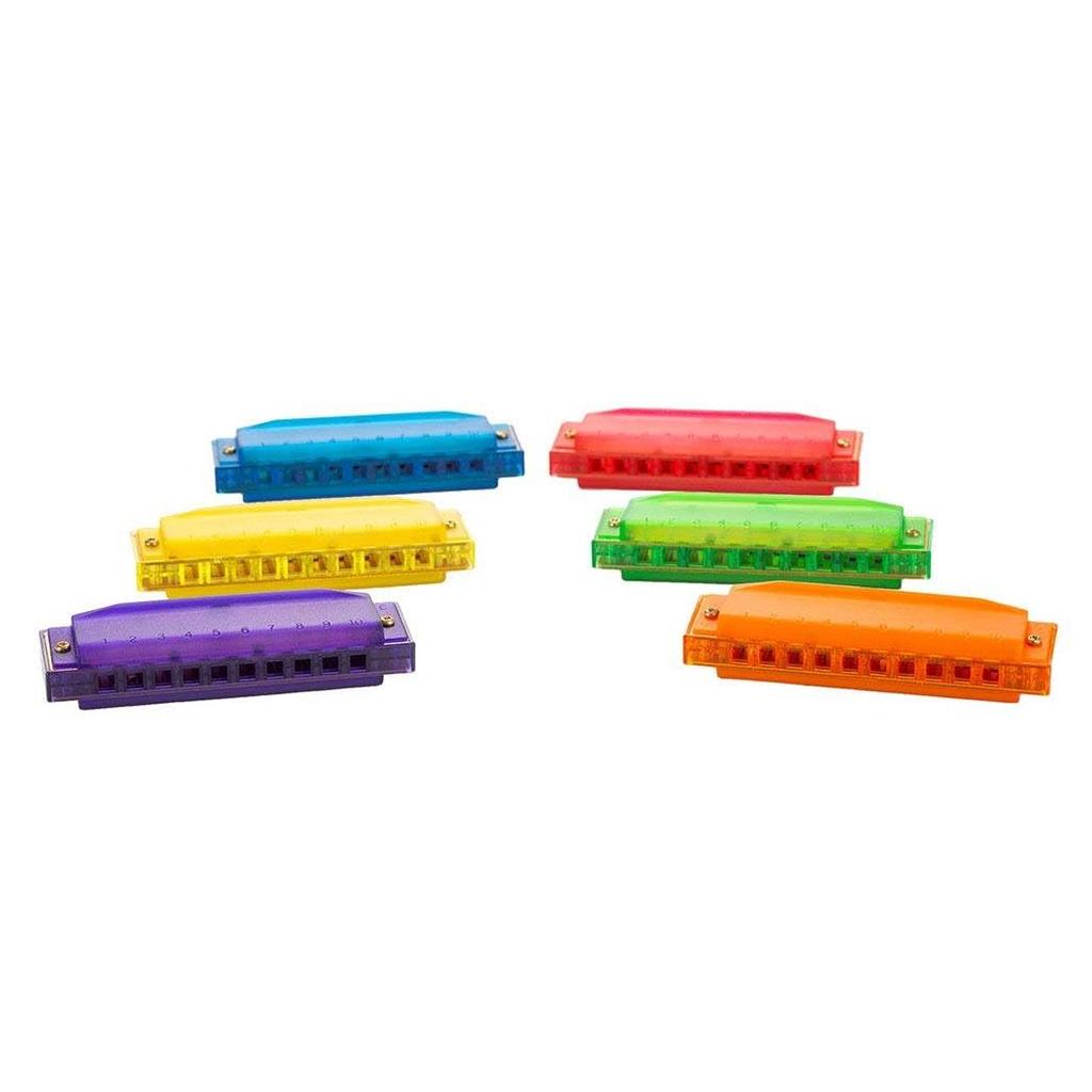 HOHNER Translucent Harp C Key Green 10-Hole
