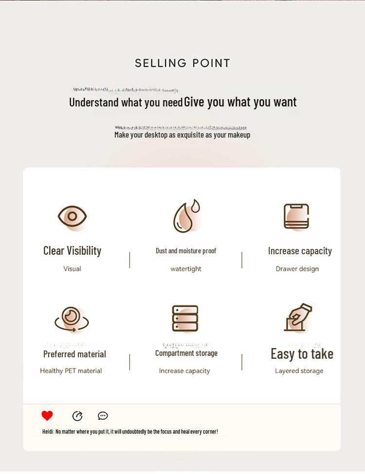Продвинутый пыленепроницаемый бокс для хранения помад в стиле инс с крышкой