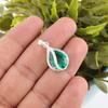Chrome Diopside Gemstone 925 Stamped Silver Jewelry Zircon Pendant Birthday Gift CZP-7-11