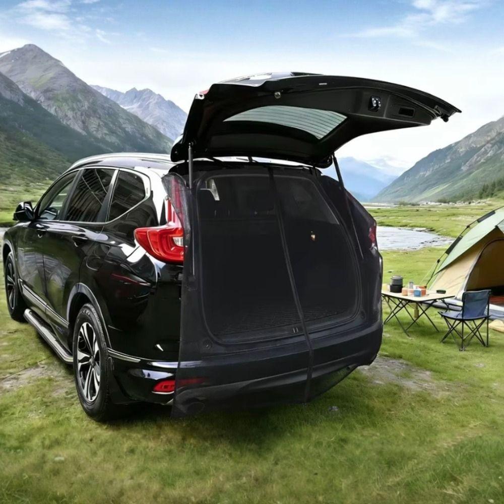 Sunshade SUV Tailgate Mesh Screen Ventilated SUV Tailgate Privacy Curtains Summer