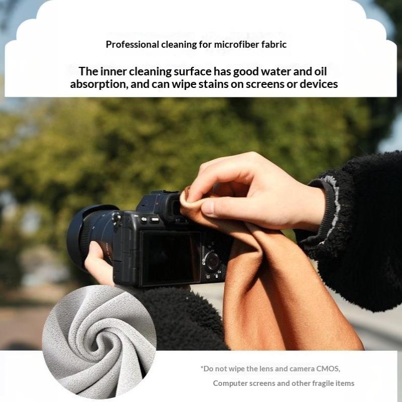 Magic Self Adhesive Camera Wrap Cloth With Soft Lint Free Lining Dual Use For Photographers Outdoor Shooting Daily Storage