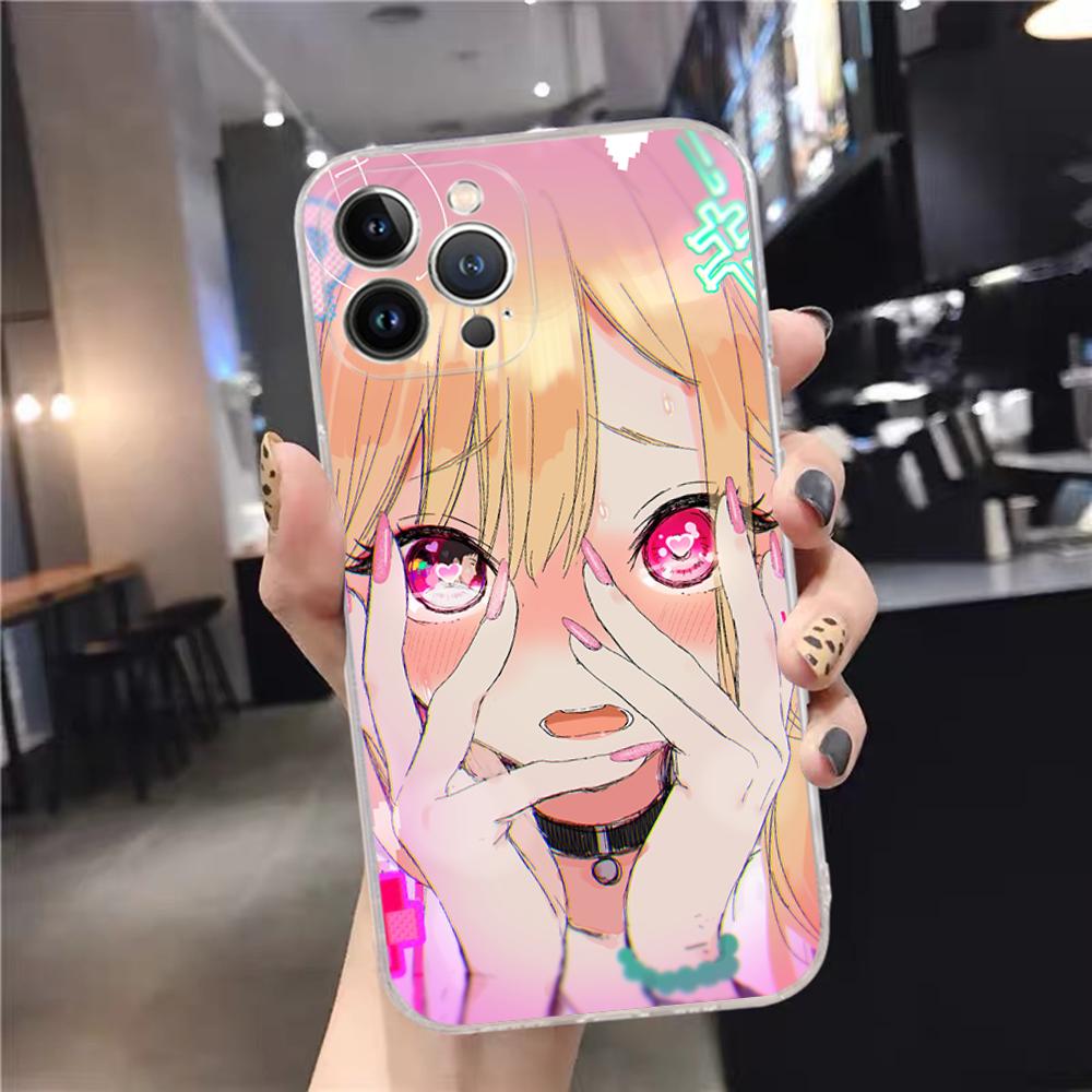 Чехол для телефона My Dress Up Darling Марин Китагава Силиконовый Мягкий Для iPhone 16 15 14 13 12 11 Pro Mini XS MAX Plus X Чехол