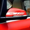 2pcs Car Rearview Mirror Emblem Stickers Window Body Badge Decal For JEEP Renegade Grand Cherokee Compass Wrangler Accessories