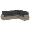 VidaXL Salon de Jardin avec Coussins 6 pcs, Canapés de Terrasse, Ensemble de Meubles de Patio, Mobilier d'Extérieur, Gris 3221409