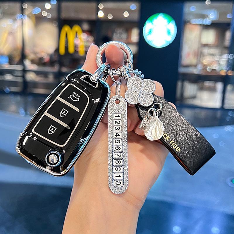Совместим с 20 моделями: Чехол для ключа для Beijing Hyundai New Elantra, Verna, ix25, Mistra, ix35 - Защитная оболочка-пряжка