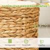 Scratching Barrel, 50 cm, 2 Caves, Cushion, Scratching Post with Cat Bed, Cat Tower made of Water Hyacinth, Light Brown