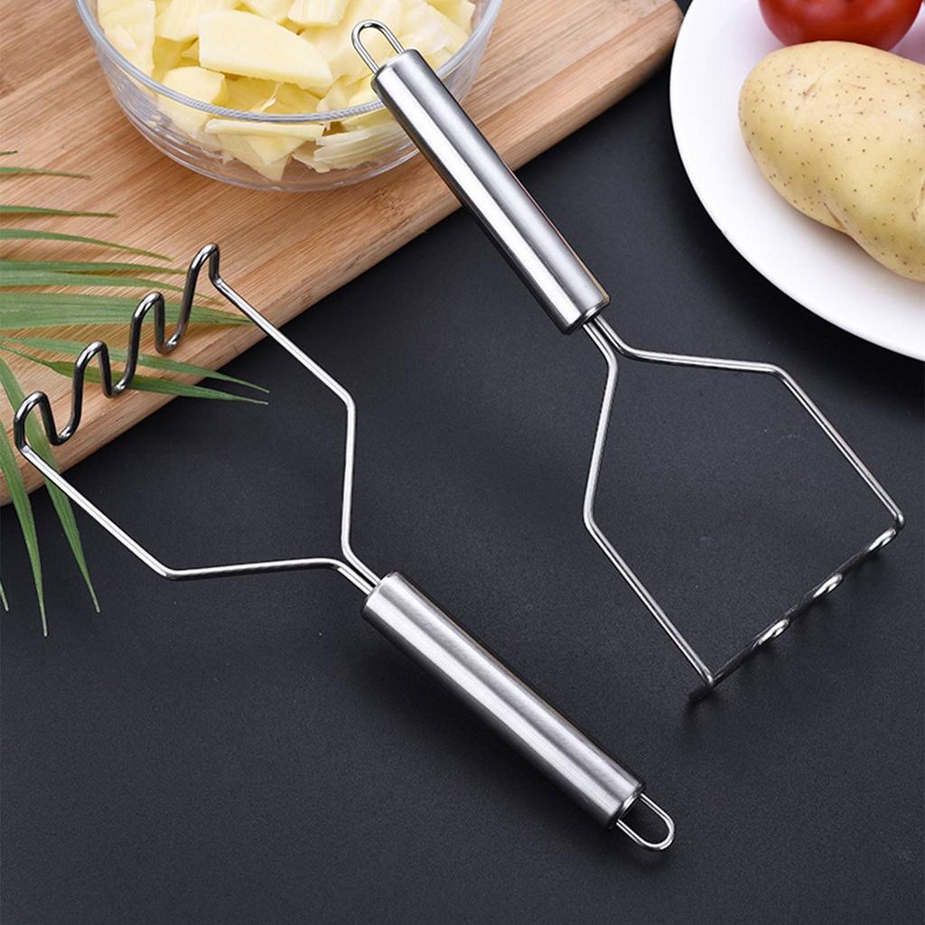 Пресс для картофельного пюре из нержавеющей стали, бытовая фиолетовая толкушка для батата, пресс для детского питания