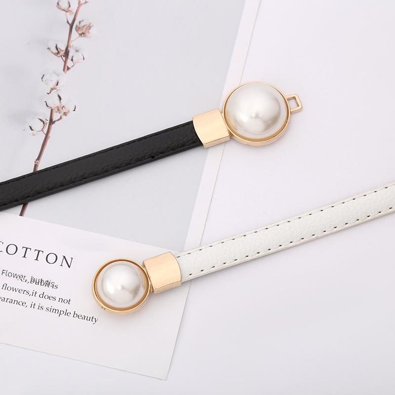 Женский тонкий корейский кожаный ремень: Регулируемый, универсальный, идеально подходит для тренчей и платьев
