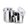 1PCS Storage Bottles Stainless Steel Sealed Canister Coffee Flour Sugar Container Holder Can Home St