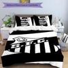3pcs Santos SFC logo pattern bedding set duvet cover set includes duvet cover &pillowcases, perfect all season bedroom decoration & gift