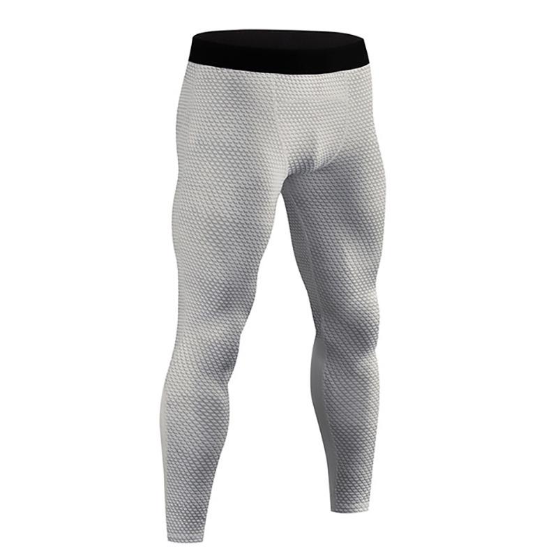 Men's Summer High Elasticity Fitness Leggings - Breathable, Quick-Drying Compression Running & Training Base Layer Pants