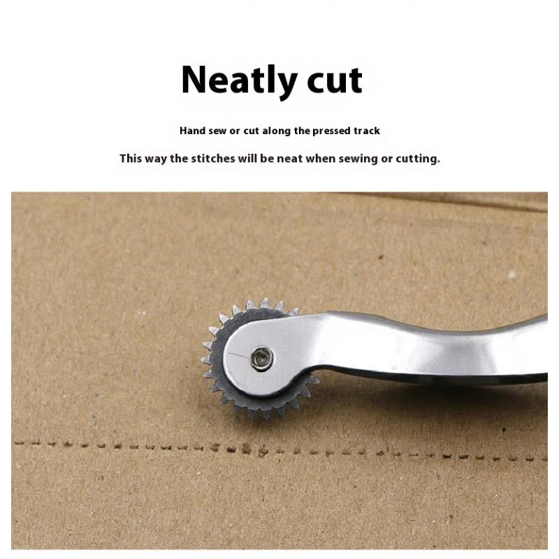 1 шт. Новое пластиковое кожаное колесо для оверстич, инструмент для перфорации бумаги, маркер для стежков портного, зубчатое колесо, рулетка, инструменты для пэчворка