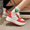 Spring and Autumn Seasons Women Sneakers Thick Bottom Casual Shoes for Women Anti-slip Wear Resistance Flat Sole Sole Shoes