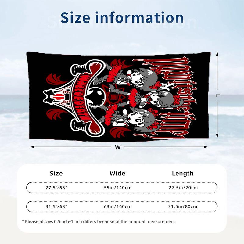 Baby Metal Beach towels also serve as bath towels summer essential a musthave for the outdoors the beach and the pool