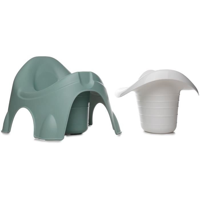 Pot - THERMOBABY - IDEO - Vert Sauge - Avec écuelle amovible, ergonomique et robuste